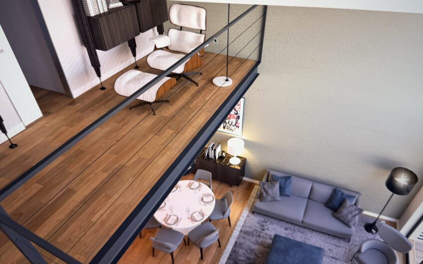 PAVIA VIA TURATI VIA CHIOZZO AD. IN MODERNO COMPLESSO RESIDENZIALE VENDESI AMPIO LOFT SU 2 LIVELLI CON 5 LOCALI + 3 SERVIZI, GIARDINO E PORTICO, POSS. BOX. EURO 540.000 DETRAZIONE FISCALE EURO 41.000